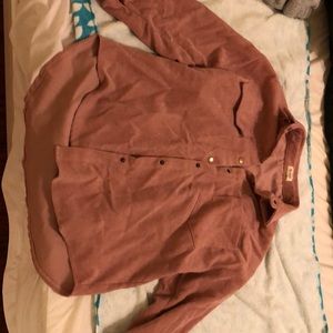 SOLD Light pink corduroy shirt jacket